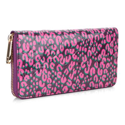 China Purple Red Louis Vuitton Zippy Wallets Monogram Vernis Leopard for Women M91477 for sale