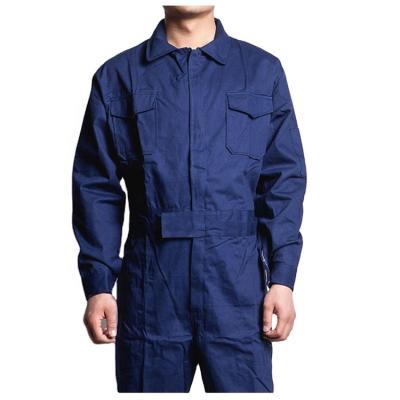 China Logo Support OEM Cotton Bule Safety Basic Coverall 2021 Customized Breathable For Worker for sale