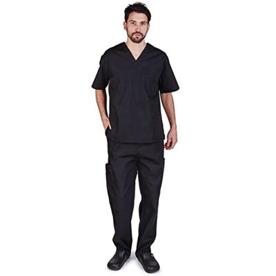 China Comfortable Fit Men's Natural Breathable Workwear Uniform Tops And Pant Uniform Set for sale