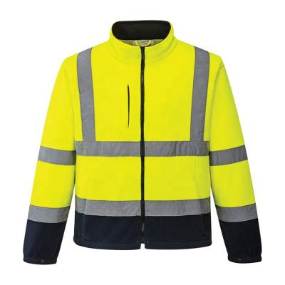 China Hi Vis Mens Softshell Reflective Plain Jacket Safety Site Coat Breathable Workwear for sale