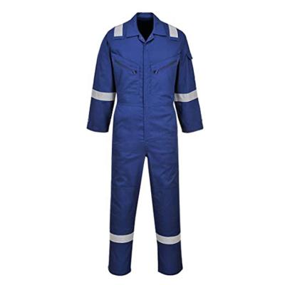 China Overall 100% Breathable Comfortable Large Cotton Work Resistant With Safety Reflective Tape For The Worker for sale