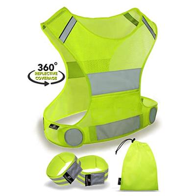 China Water Proof Ultralight Comfortable Motorcycle Reflective Vest With Big Pocket Adjustable Waist for sale