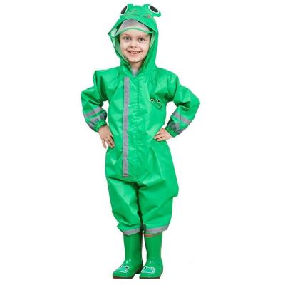 China High Quality One-piece Lovely Raincoat Rain Suit Kids Unisex Toddler Rainsuit Waterproof Rain Coat Jumpsuit for sale