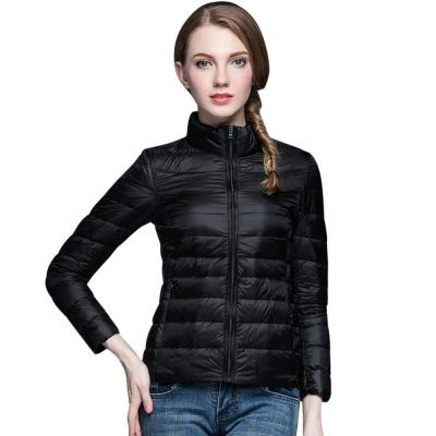 China Slim Fit Women's Stripper Waterproof Lightweight Casual Zipper Jackets Down Jacket Winter Warm Padded Jacket for sale