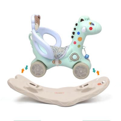 China Ride On Toy Indoor Baby Musical Toddler Walker Plastic Kids Fawn Cartoon Rocking Horse Ride On Animals Play for sale