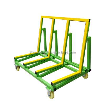 China Corrosion Protection Trustable 1.2m Transport L Shaped Glass Rack With Single Sided Structure for sale