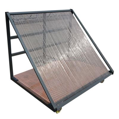 China Insulating glass carrier sheet storage harp racks trolley wholesale transport glass rack for sale