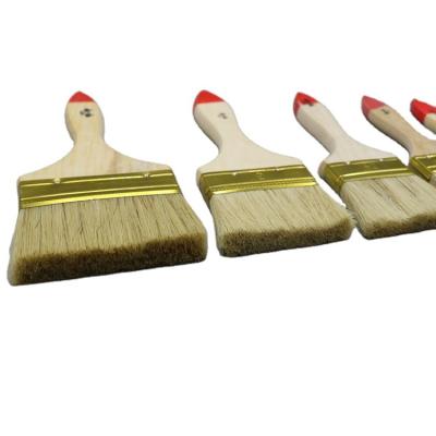 China Special Widely Used Design Varnish Red Tail Wooden Handle Paint Wire Brush for sale