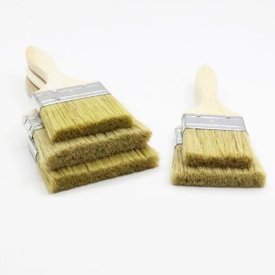 China Paint Factory Supply Attractive Price Industrial Wooden Bristle Handle Mane Brush for sale