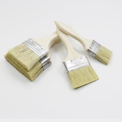 China Painting Durable Using Low Price Wooden Bristle Handle Bristle Brush for sale