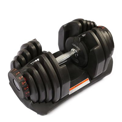 China Black Dumbbell 40kg 90lbs Home Adjustable Steel Training Weightlifting Power Workout Gym Use Set for sale