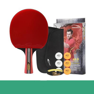 China Durable Logo Custom Professional Ping Pong Paddle Table Tennis Racket 6 Star for sale