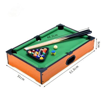 China Popular mini indoor board game billiard table kid plays plain mini snooker pool tables 51.5*31.5*9.5cm for sale