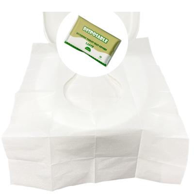 China Cheap Size 20g Disposable Wood Pulp Disposable Paper Toilet Seat Cover Over Price 32 Times For Kids And Adults for sale