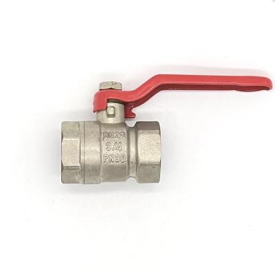 China China high pressure water technology gas ferrule brass ball valve with lock for sale