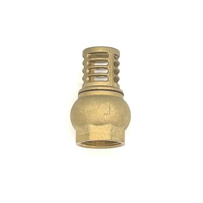 China High Quality Single Normal Water Pressure Natural Brass Forged Foot Valve for sale