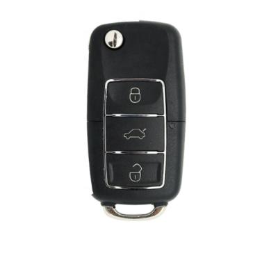 China Replacement Vehicle Key Car Remote Key FOR NEW VW 3 Button Flip Key Trunk Button Waterproof Remote for sale