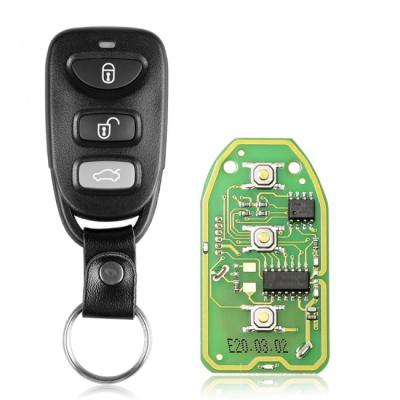 China Xhorse XKHY01EN Universal Hardwire Remote Key For Hyundai Type 3+1 Buttons for sale