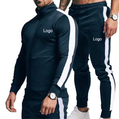 China Antibacterial Custom Sports Suits Wholesale Simple Workout Crewneck Sweat Suit Tracksuit Mens Sweatsuit Sets for sale