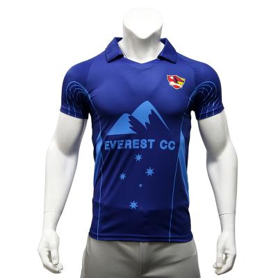 China 2017 Digital Custom Dry Sublimation New Cricket Jersey And Model Shorts With Different Team Name And Number For Cricket Unisex for sale