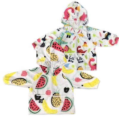 China Custom Made Baby Apron Eco-Friendly Art Smock Kids Waterproof Anti-Dirty Children Eating Playing Kids Bibs for sale