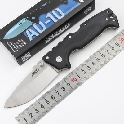 China AD-10 Outdoor Multi Functional Camping Folding Knife G10 Tactical Knife Handle Multifunctional Combat Hunting EDC Pocket Tool for sale