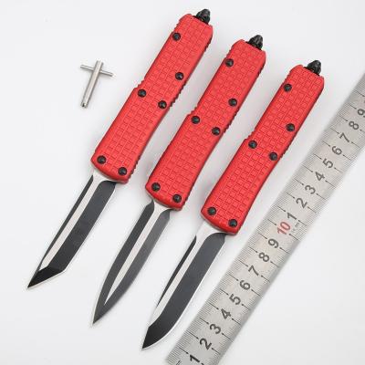 China CNC Multi Functional Knife OTF D2 Dual Action Knife 6061 Aluminum Alloy Blade Customized EDC Outdoor Pocket Tool for sale