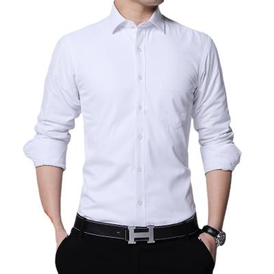 China Winter Thick Warm Long Sleeve Men's Casual Fleece Anti-pilling Anti-pilling Turn-Down Shirts for sale