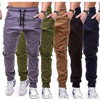 China Anti-Static Mens Retro Cargo Pants Combat Work Workwear Loose Trousers Cotton Outdoor Rise Casual Pants for sale