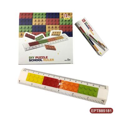 China / EPT Glore 12Pcs Block Ruler Plastic Clear Centimeter Cute Small Rulers Set For Kids for sale