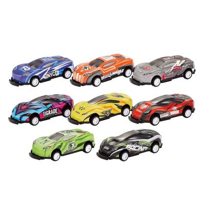 China Toy Die-Cast EPT Bounce And Roll-Down Car 360 Ride Crash Racing MiniDie-Cast Pull Back Car Promotion Little Boy Toy for sale