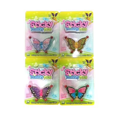 China Plastic Child Toy Live Pets Sticky Climbers Wildy Wing Wall Crawler Toy For Mini Butterfly Game Butterflies Window Walkers EPT Wholesale for sale