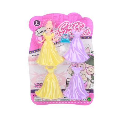 China Other Promotional Cute Princess EPT 5 Inch PP Small Body 1 Dollar Items Store Cheap Gifts Mini Princesas Fashion Dolls Kids Figures for sale