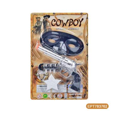 China EPT Scare Cheap Promotional Kids Toy Gun Pistol Set Under Dollar Items Toy Guns Cowboy Toys Revolver Pistola De Juguete For Boys 28*18*3CM for sale