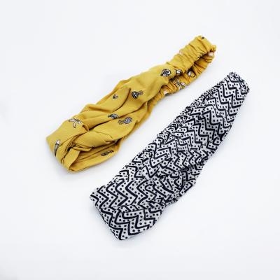 China Smart Casual Woman Girls Fashion Colorful Cotton Hair Band Garment Accessories for sale