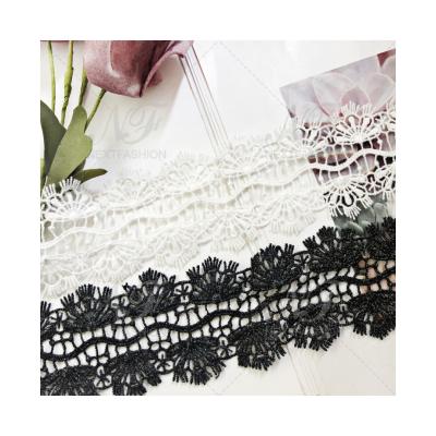 China Water Soluble Wedding Lace Fabric Melt Spray Up Top for sale