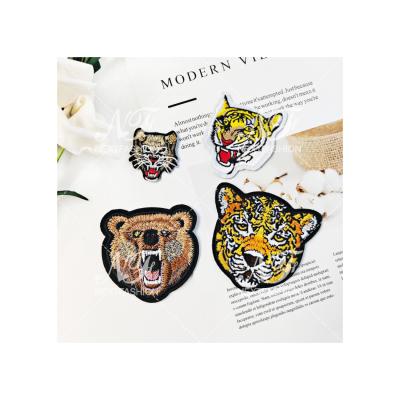 China Azo Free Custom Cute Animal Fiber Patch High Quality Polyester Clothing Embroidery Patch for sale