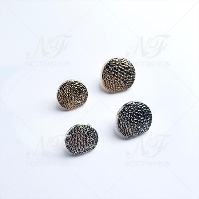 China Wholesale High Quality Stylish Metal Washable Buttons Alloy Irregular Fancy Button for sale