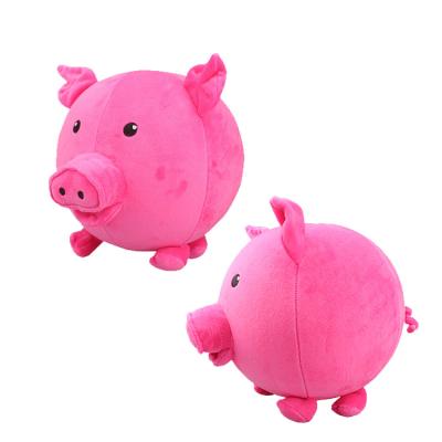 China Animal Toy Inflatable Pig Shape Balloon Plush Ball Inflatable Balloon With Canvas Covers for sale