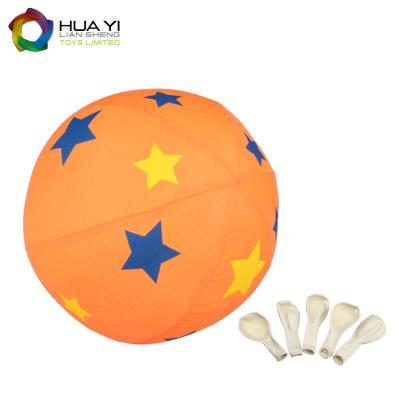 China Promotional Toy Colorful Nylon Cloth Balloon Toy Balloon Covers For Kids Game for sale