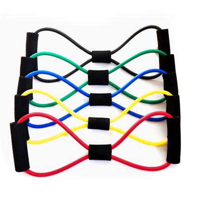 China TPE+NBR Band Expander Resistance Bands Pilates Strength Resistance Fitness Equipment Natural Rubber Stretch Band for sale