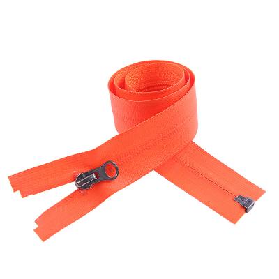 China DAWEI Waterproof Colorful High Quality Plastic Rubber Zipper for sale