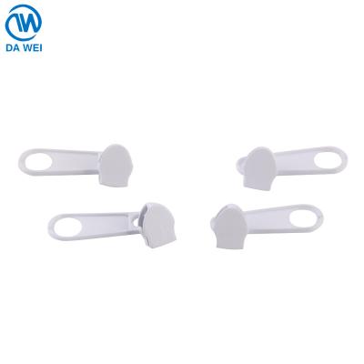 China High quality brand nickel free zinc alloy white custom size Dawei auto lock pull slider for sale