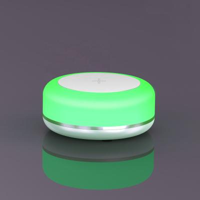 China Factory direct sale high speed QI 15w charging wireless charging 3w smartphone atmosphere lamp for home and car use. for sale