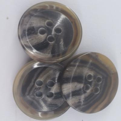 China 4 hole high quality natural washable plastic resin custom horn buttons for hotting jacket costume selling custom making for sale