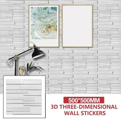 China Hot Sale Modern Design Art Wall Decoration Material Pvc 3d Wall Panel 2021 Modern Waterproof Home Interior Decorative for sale