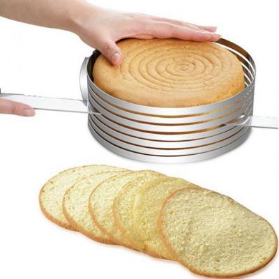 China Sustainable Adjustable Round Stainless Steel Cake Ring Bakeware Tools Pan Mold Baking 1pcs for sale