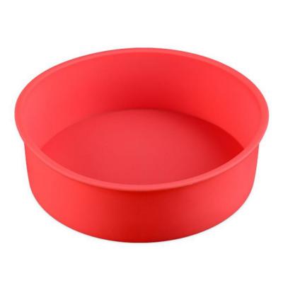 China Round Silicone Cake Mold Viable Silicone Cake Bakeware 1Pcs for sale