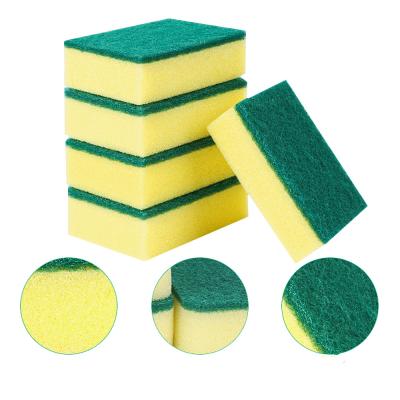 China 10pcs/pack Dishwasher Sponge Kitchen Dish Scrub Pad Sponge Pot Sustainable Cleaning Stain Remove Cleaning Brush Nano Emery Magic for sale