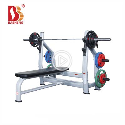 China 50*100*2.5mm Gym Fitness Equipment Flat Oval Steel Heavy Duty Weight Bench With Back Exerciser for sale